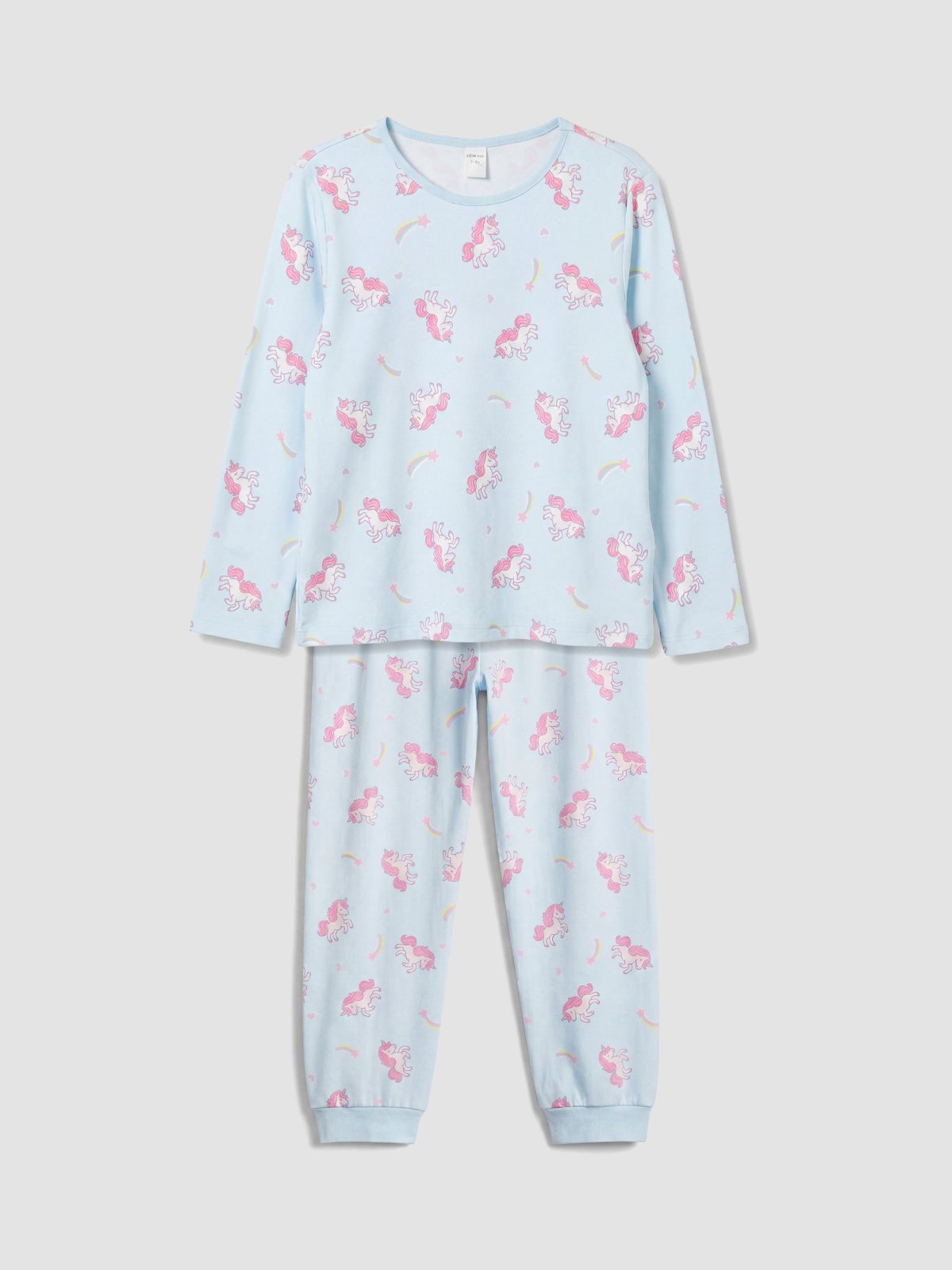 Pijama Üst Açık Mavi Baskılı