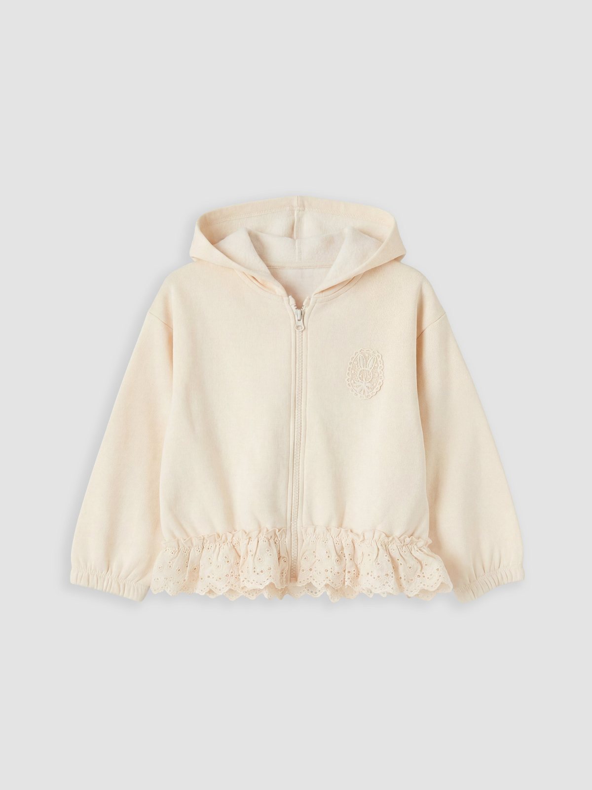 Fermuarlı Sweatshirt TEN RENGİ