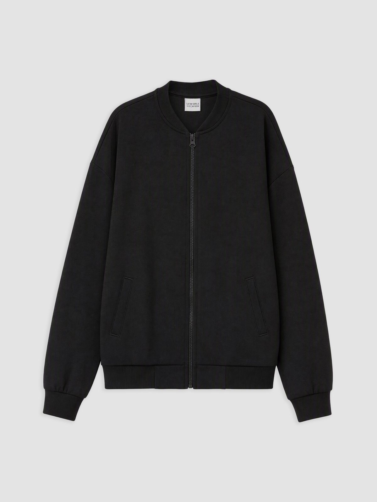 Fermuarlı Sweatshirt YENİ SİYAH