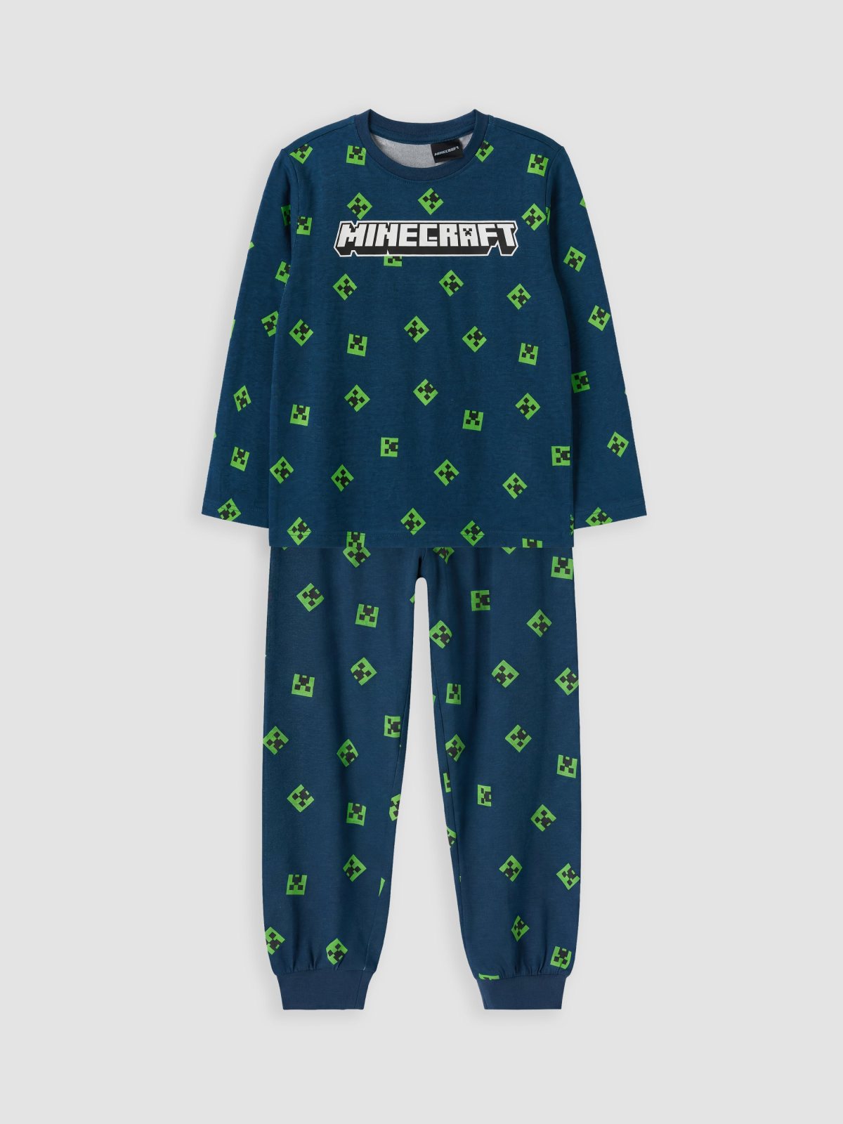 Pijama Takım KOYU PETROL BASKILI