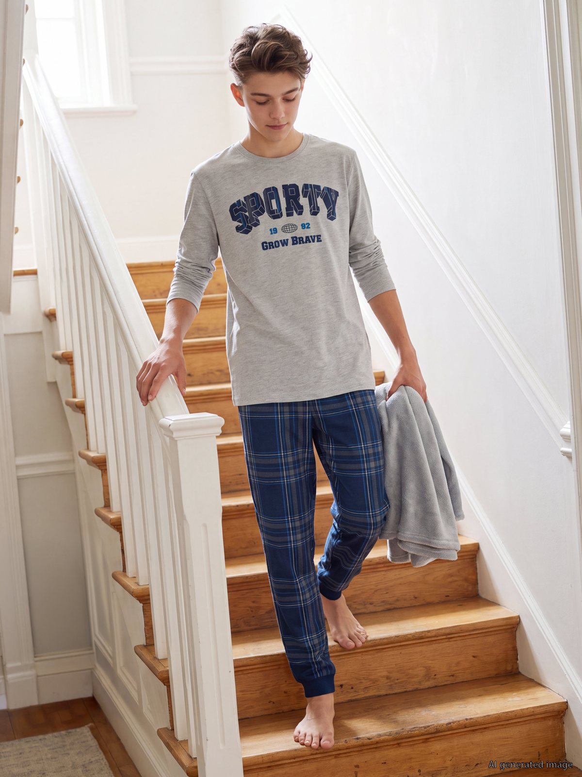 Pijama Takım AÇIK GRİ MELANJ