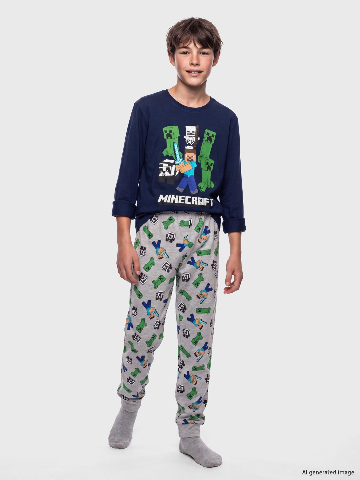 Pijama Takım LACİVERT