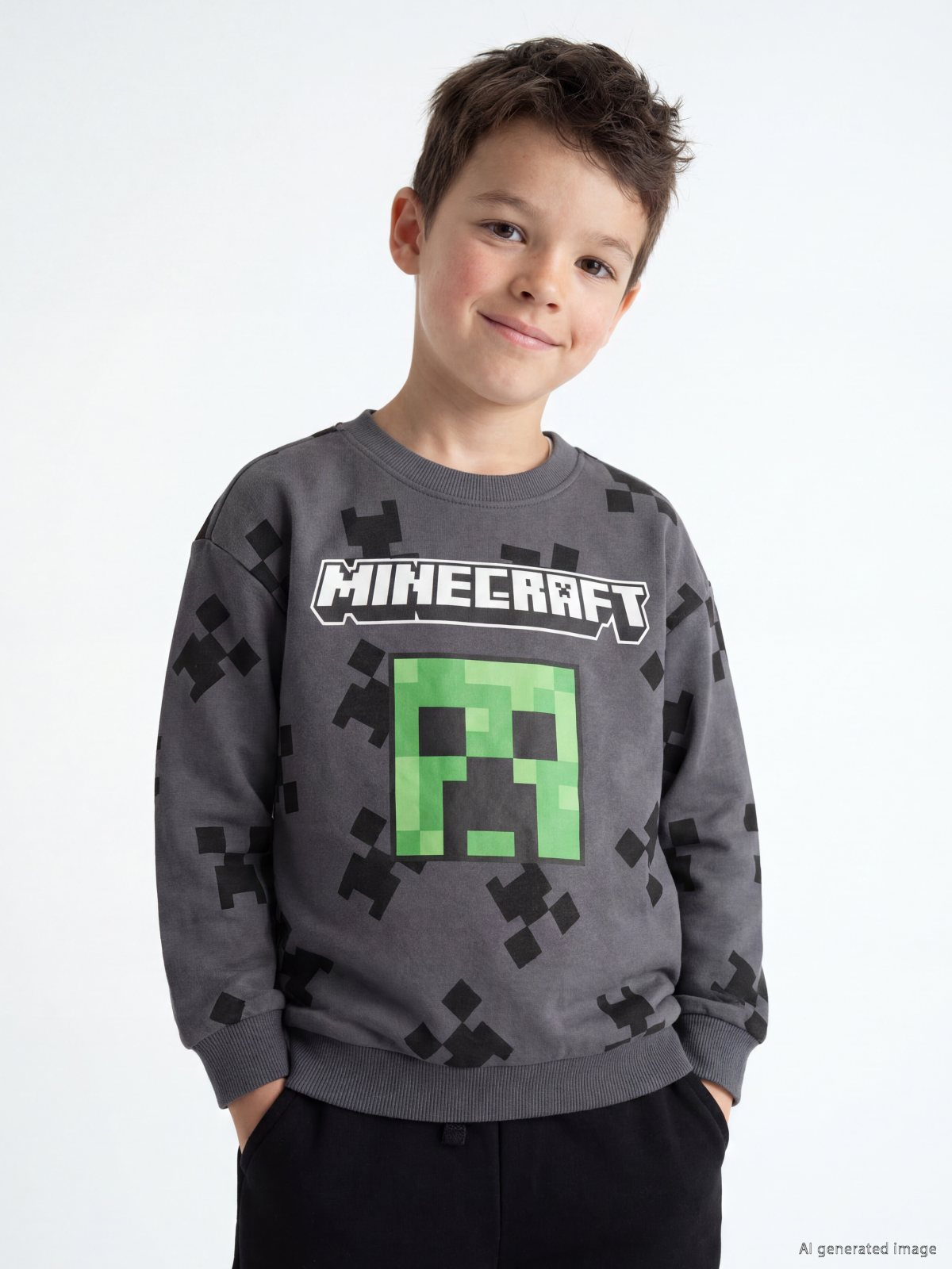 Sweatshirt ANTRASİT BASKILI