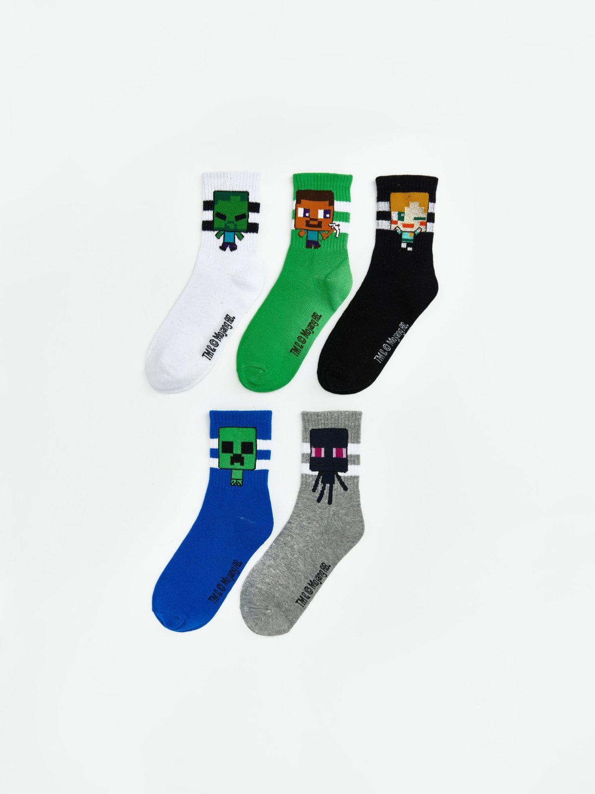 LC Waikiki 7290731 Mixed-Colour Yarn-Dyed Ankle Socks