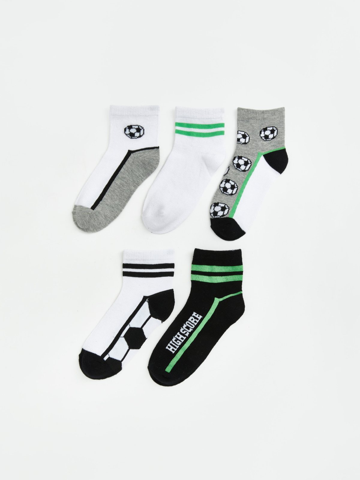 LC Waikiki 7290422 Mixed-Colour Yarn-Dyed Ankle Socks