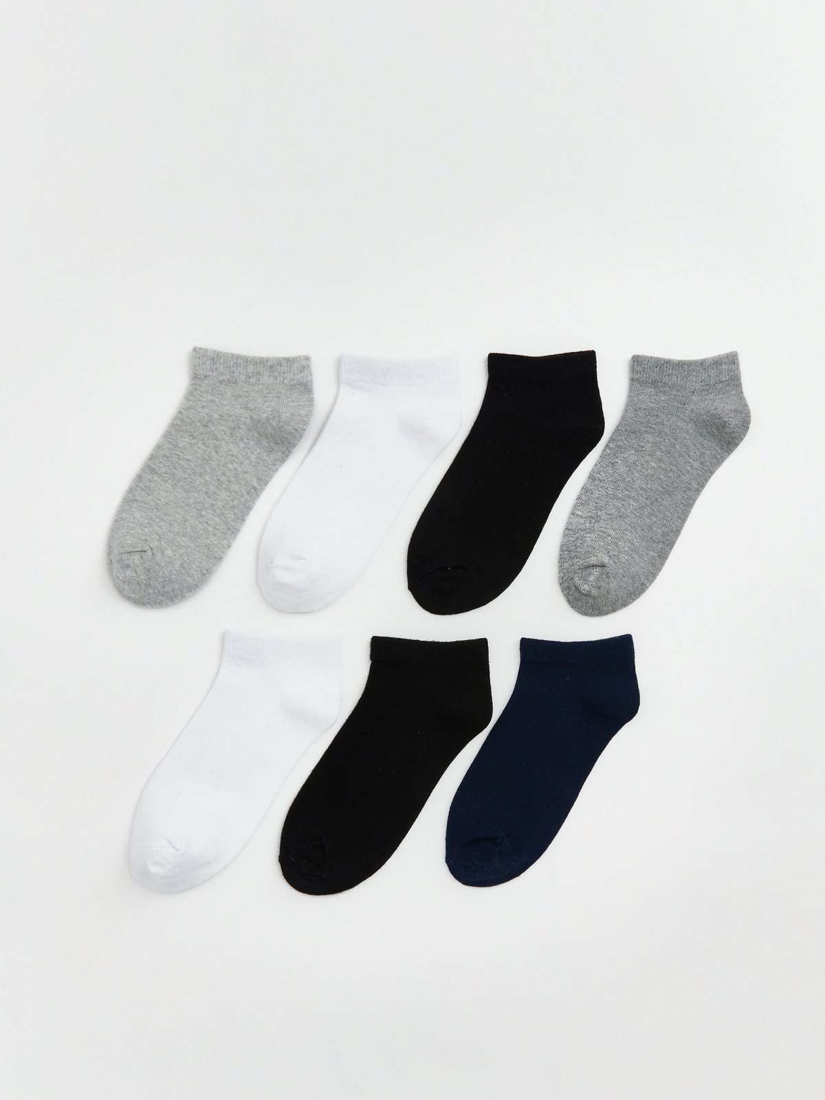 LC Waikiki 7289627 Ankle Socks, Light Grey Melange
