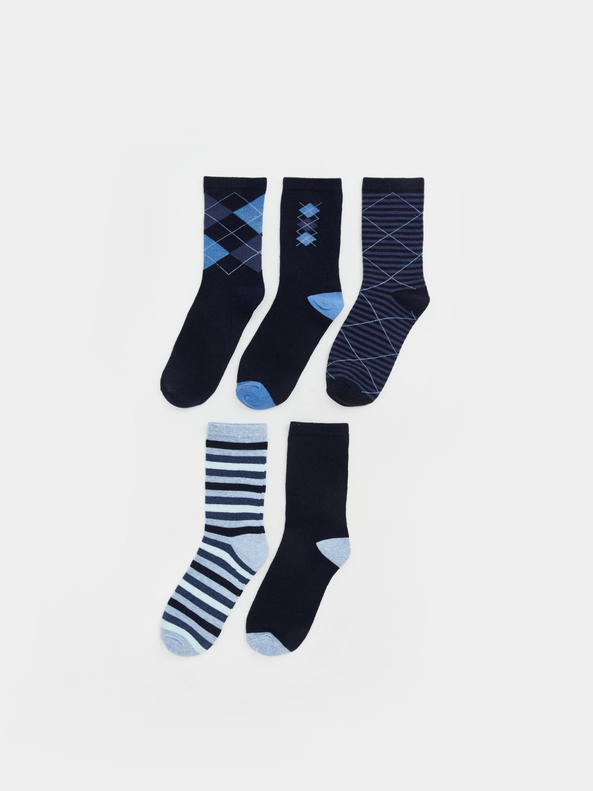 LC Waikiki 7289528 Mixed-Colour Yarn-Dyed Ankle Socks