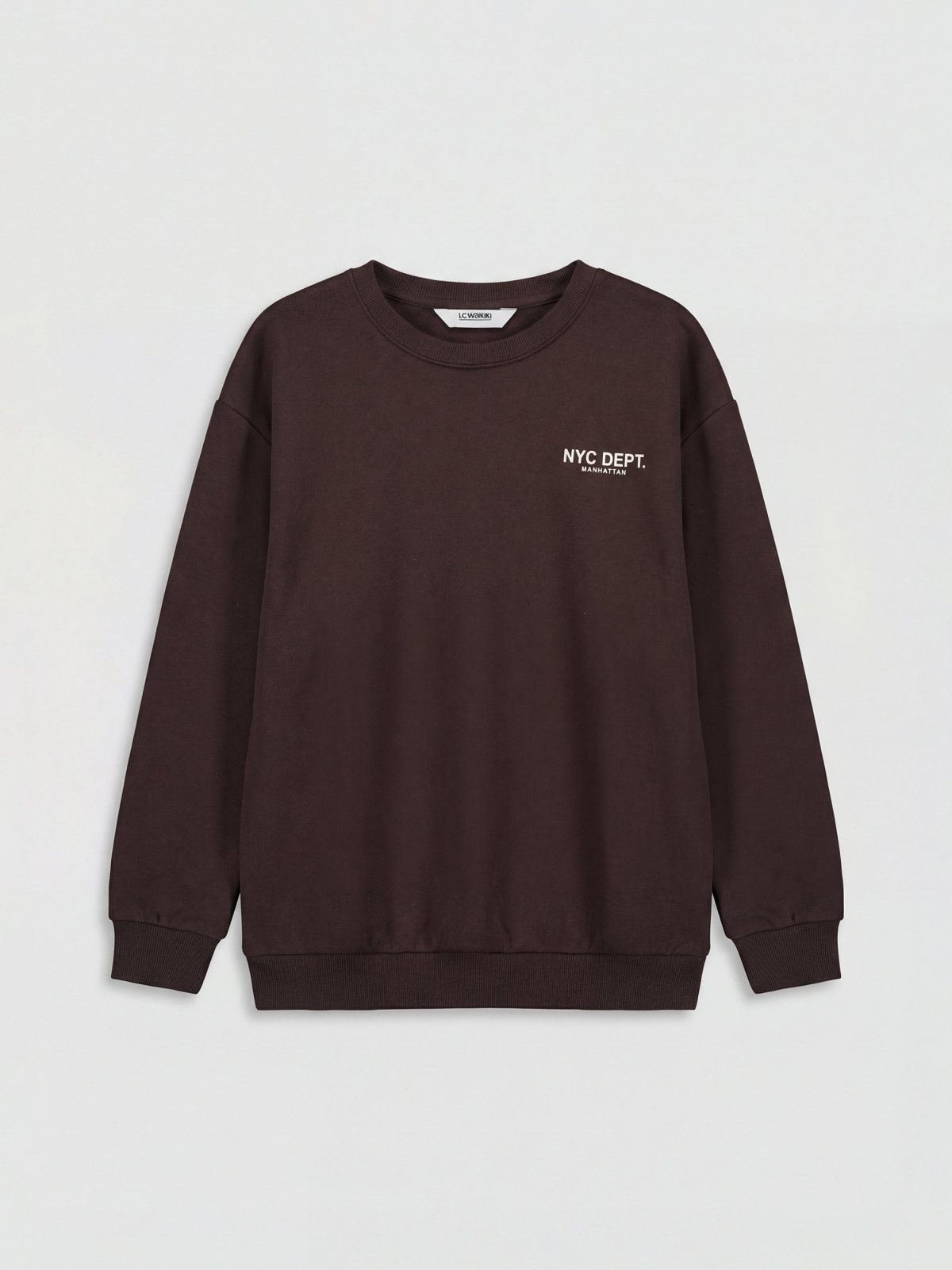 Sweatshirt KOYU KAHVERENGİ