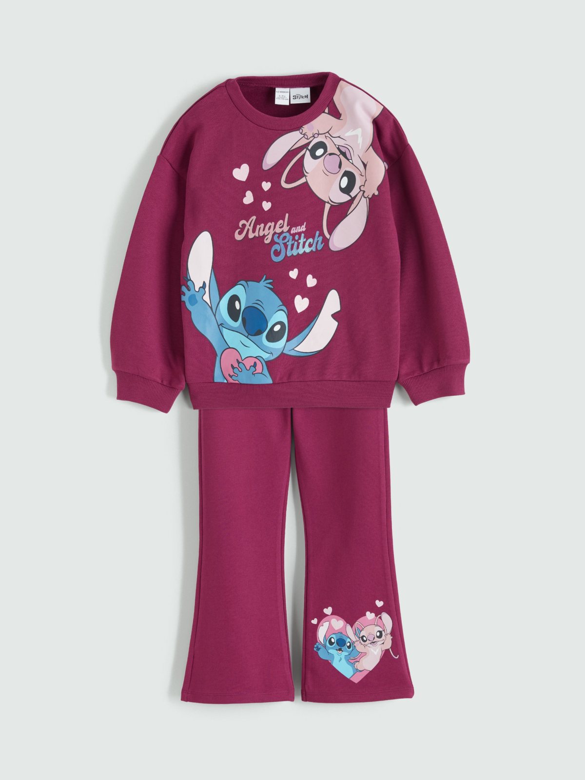 LC Waikiki 6348352 Girls' Outfit Set, Vivid Plum