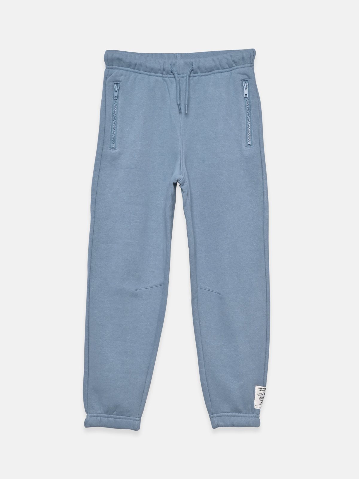 Beli Lastikli Basic Erkek Çocuk Jogger Eşofman Altı MAT MAVİ