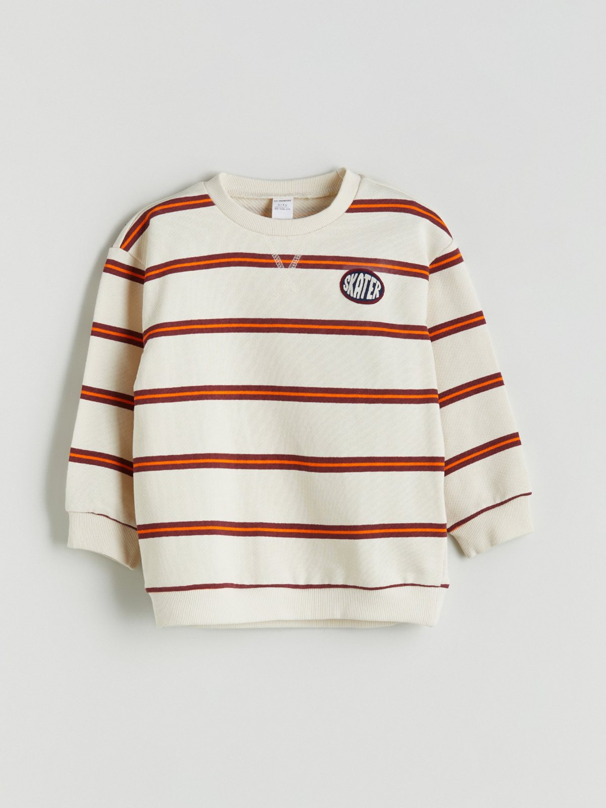Sweatshirt AÇIK BEJ ÇİZGİLİ