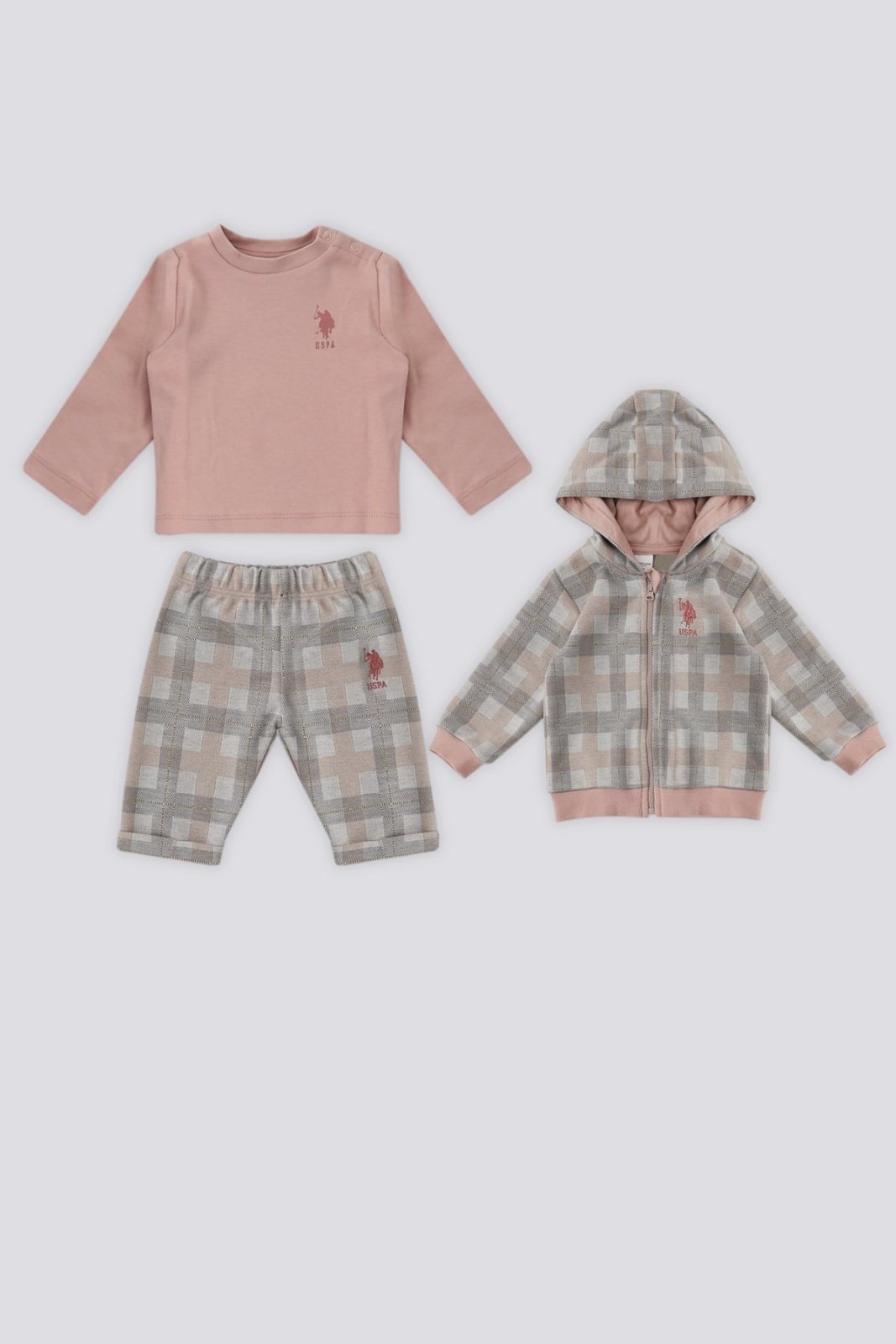 U.S. Polo Assn. 3013562 Girls' 3-Piece Outfit Set
