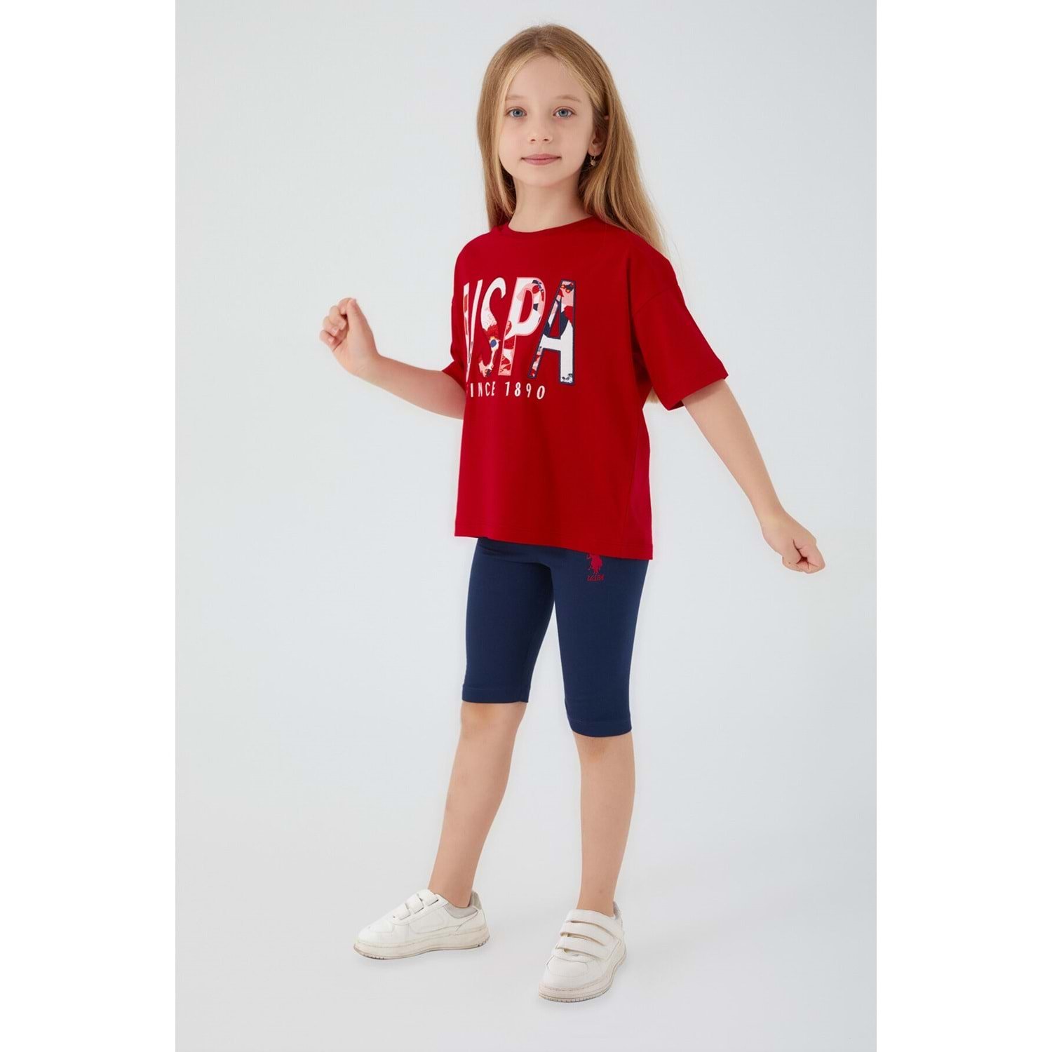 U.S. Polo Assn Kız Çocuk Bermuda Takım