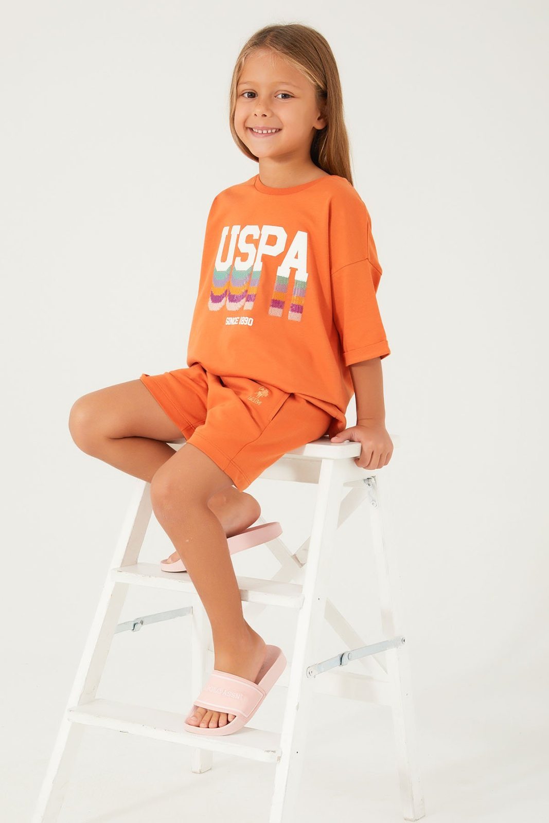U.S. Polo Assn Kız Çocuk Şort Takım