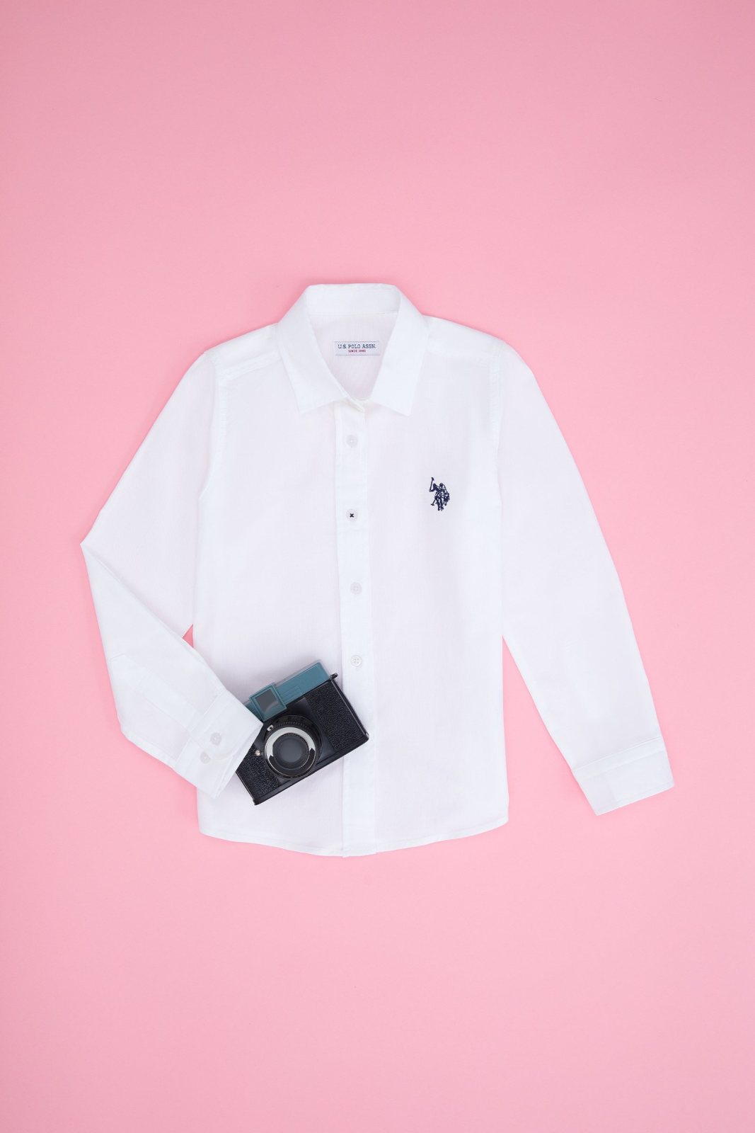 U.S. Polo Assn. Kız Çocuk Dokuma Gömlek