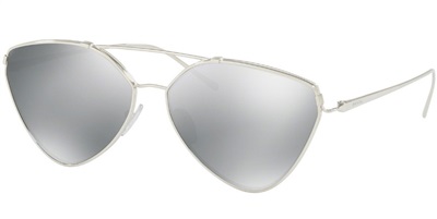 Prada PR51US Güneş Gözlüğü Gümüş 1BC097 Aynali/polarize