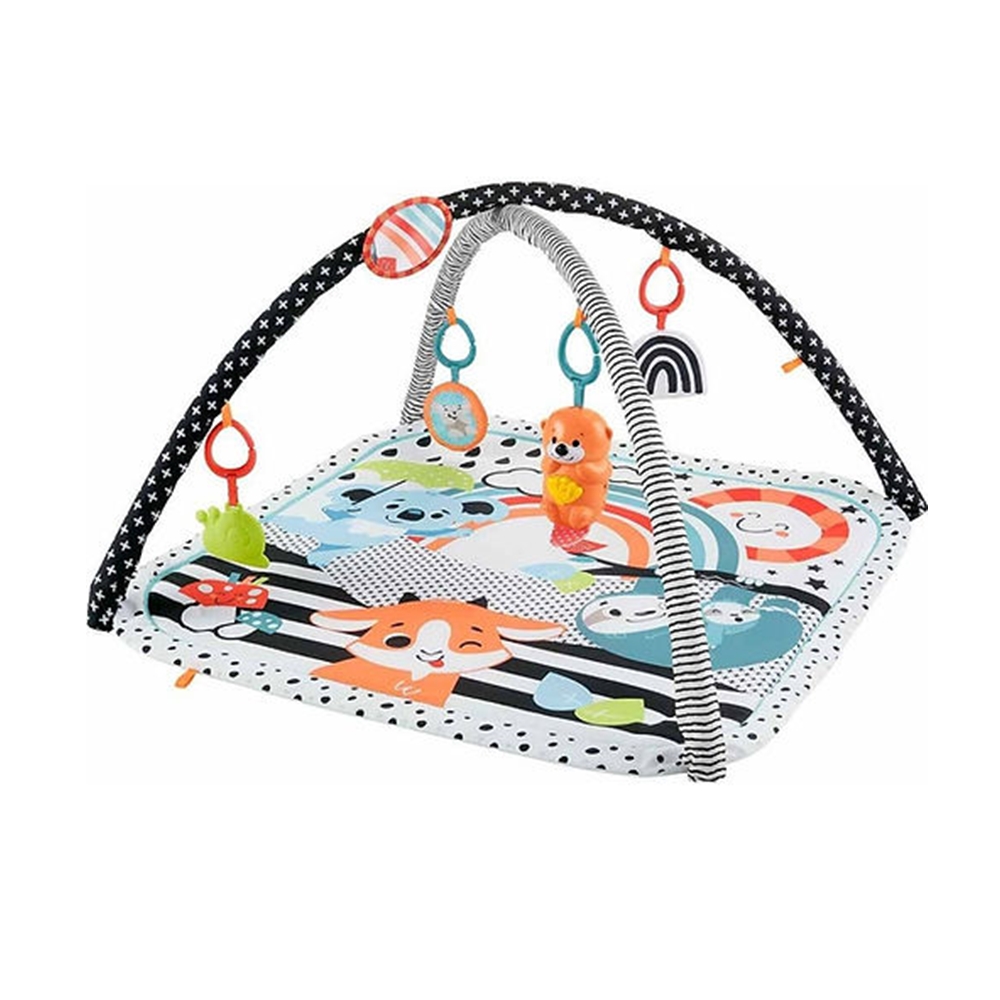 Fisher Price Neşeli Hayvanlar 3’ü 1 Arada Jimnastik Merkezi Oyun Halısı