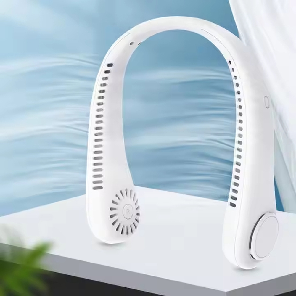 Boyun Fan USB Şarj Edilebilir Beyaz