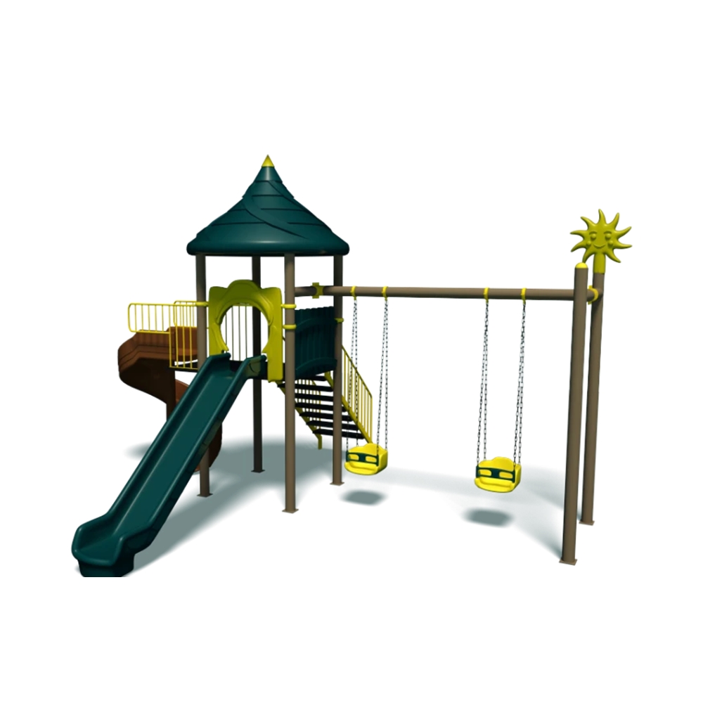Çocuk Oyun Alanı 2 Kaydırak 2 Salıncaklı Park