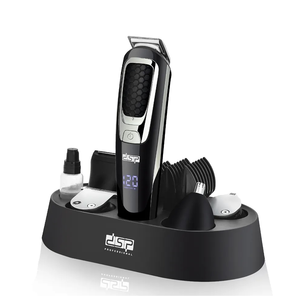 Professional Men’s Grooming Hair Remover Kit Rechargeable Waterproof Electric Cordless 5 in 1 Beard Body/Facial Hair Trimmer