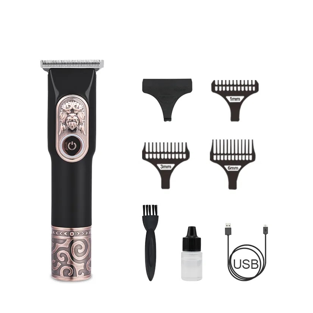 Electric Men’s Retro T9 Pattern Carving Scissors Hair Clipper Electric Hair Clippers