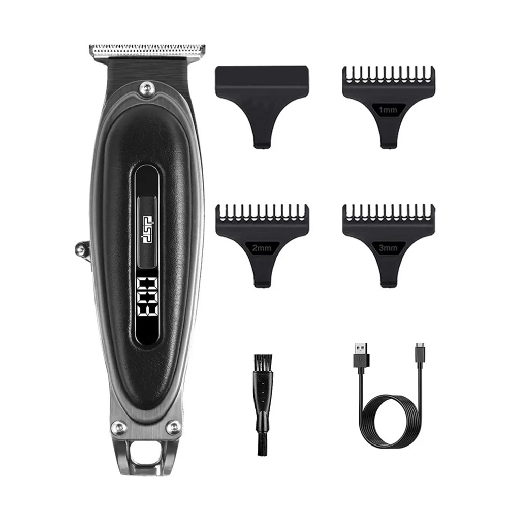 Hair Clipper Beard Trimmer for Men Cordless USB Rechargeable T Blade Electric Nose Hair Clipper Sonar 3 in 1 2-speed