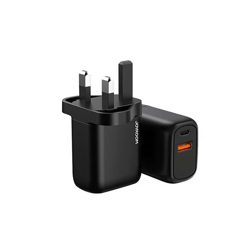 JOYROOM L-QP203 20W Smart Dual Port PD+QC3.0 Travel Charger, UK Plug