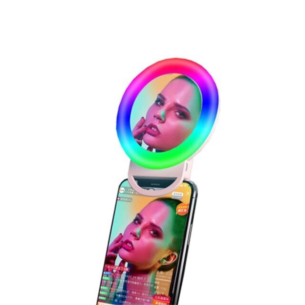 Ring Light Şarjlı Rgb Led Selfie Soft Aynalı Makyaj Selfi Işıgı
