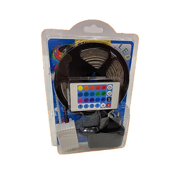 Kumandalı Led Şerit Rgb 5 Metre Silikonlu
