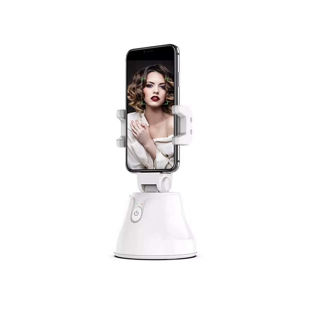 Gimbal Pilli Robot Kameraman Telefon Tutucu Beyaz