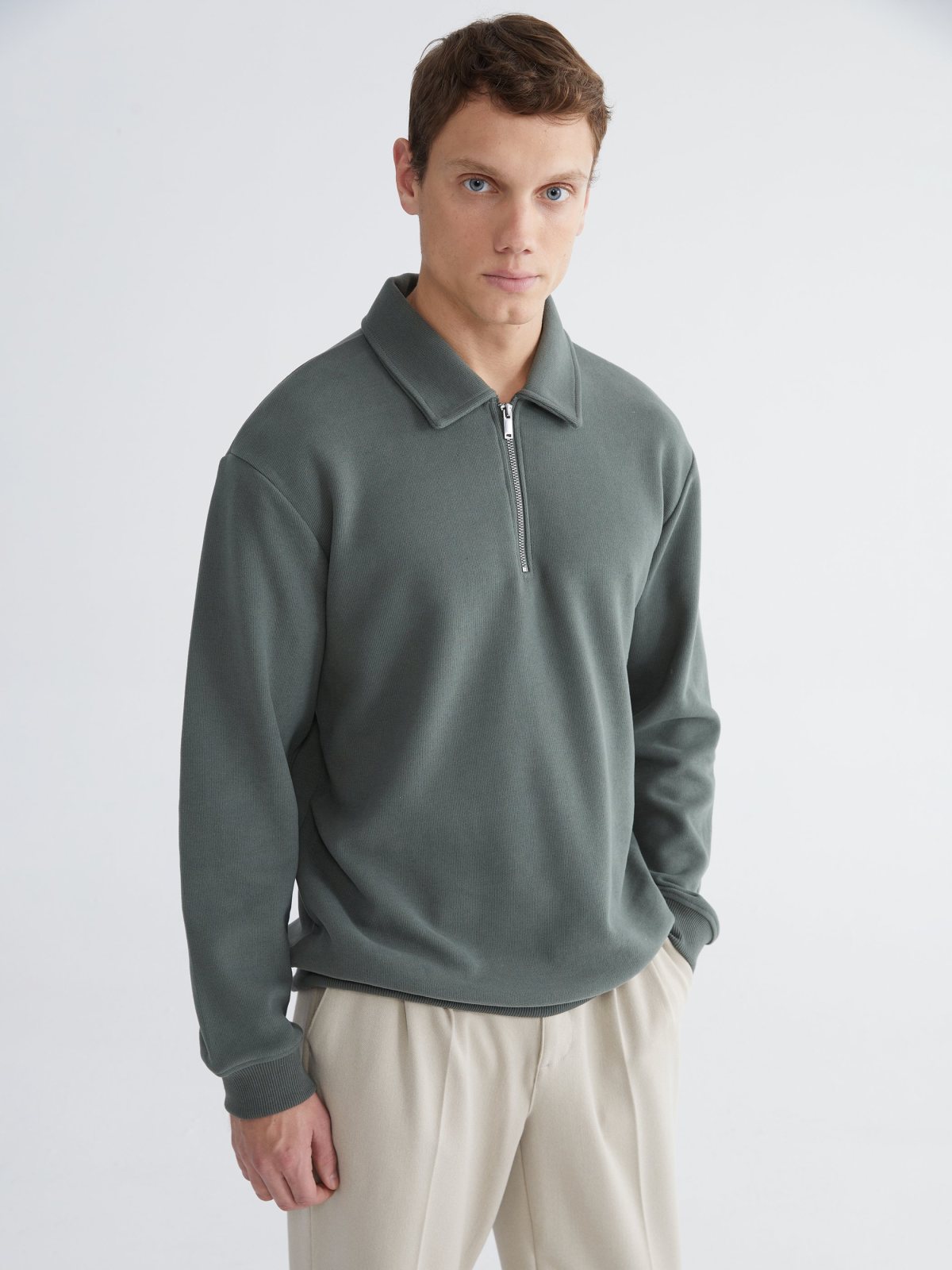 Sweatshirt MAT YEŞİL