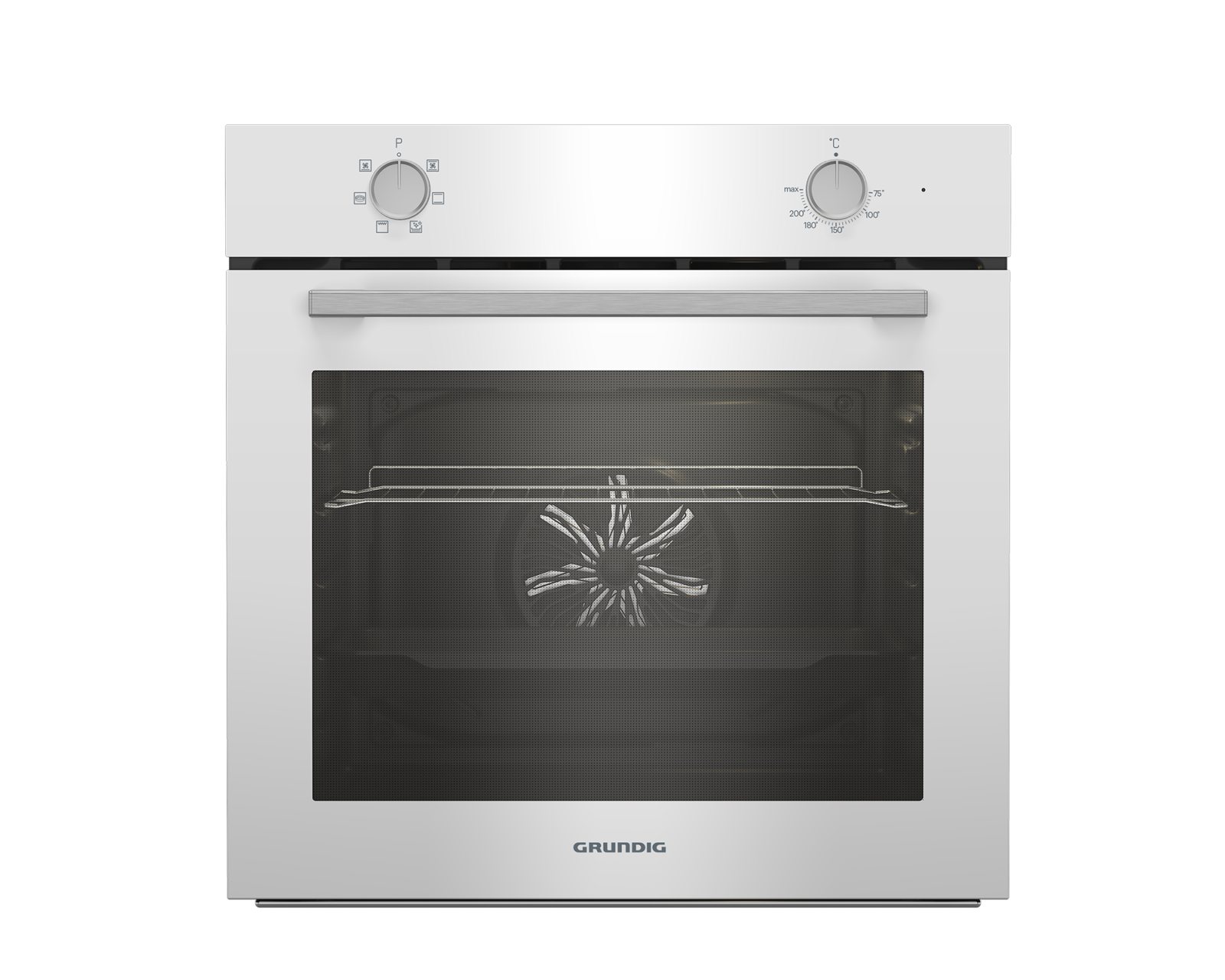 GMBM 400 W Grundig Ankastre Beyaz Cam Fırın