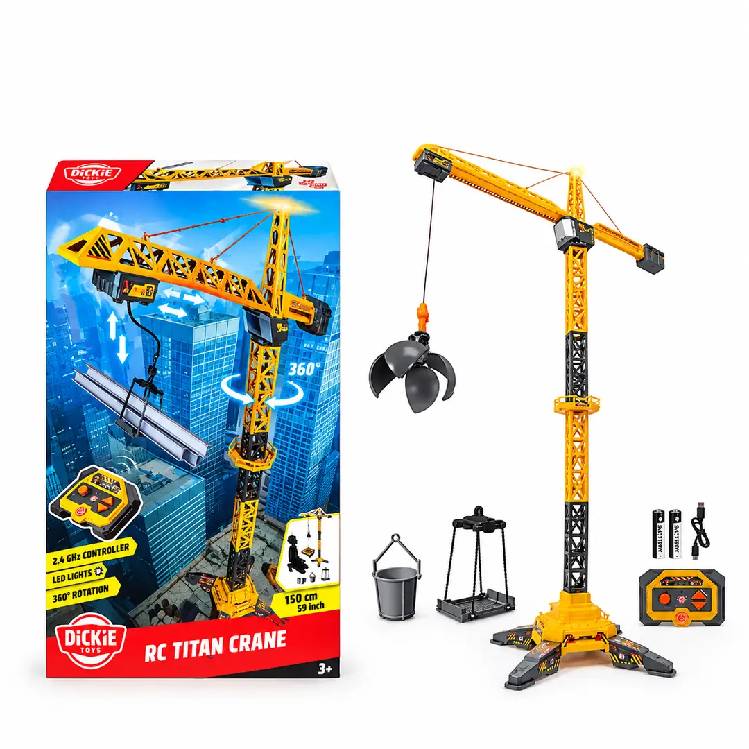 Dickie Toys 150 cm Uzaktan Kumandalı Işıklı Oyuncak Kule Vinç