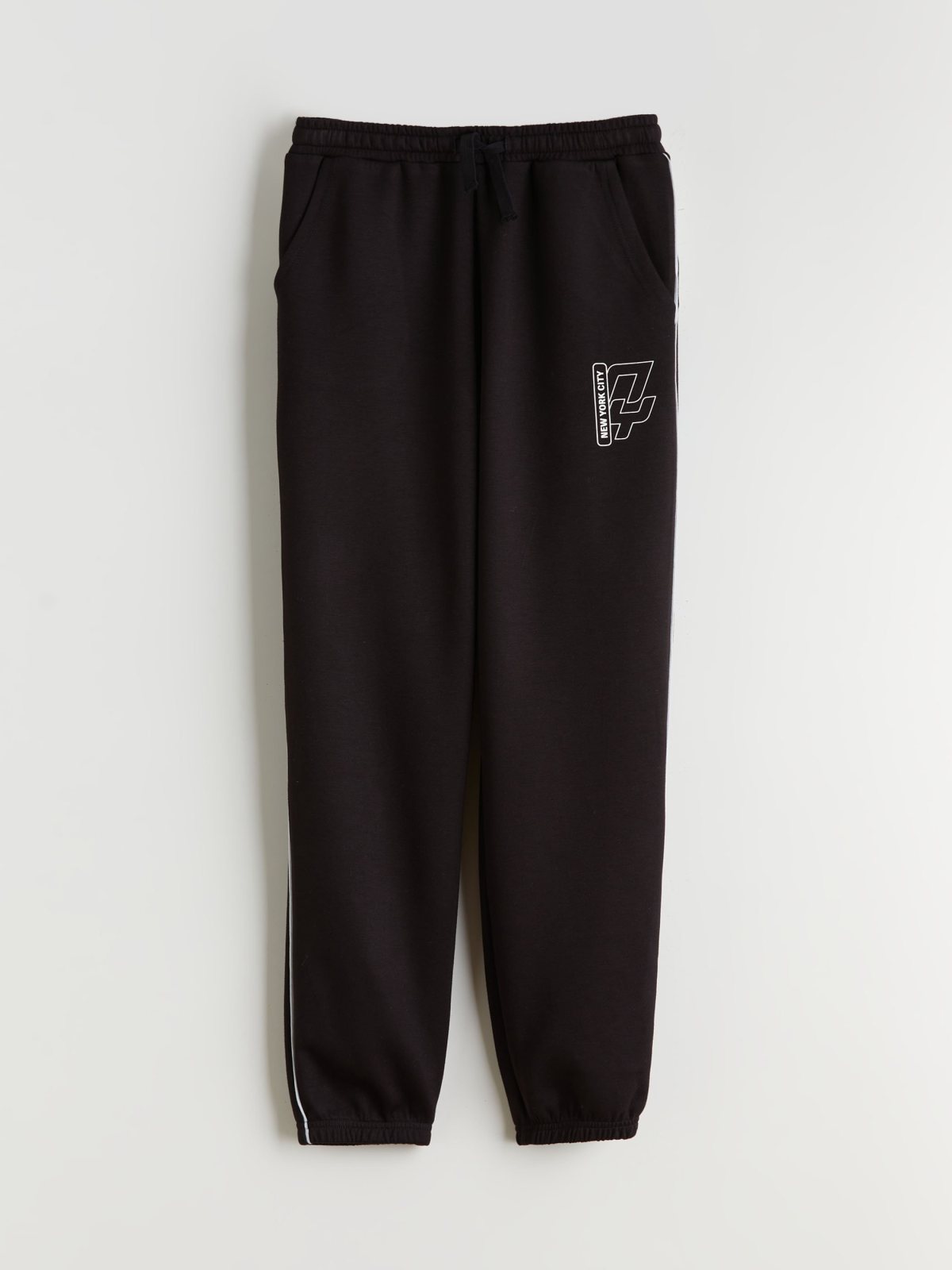 Beli Lastikli Erkek Çocuk Jogger Eşofman Altı YENİ SİYAH
