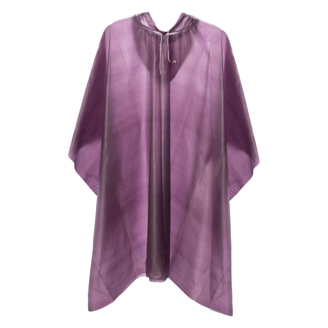 Martes Essentials Poncho Raincoat Mor Yağmurluk Pançosu - Potent Purple, Kapüşonlu Outdoor Yağmurluk