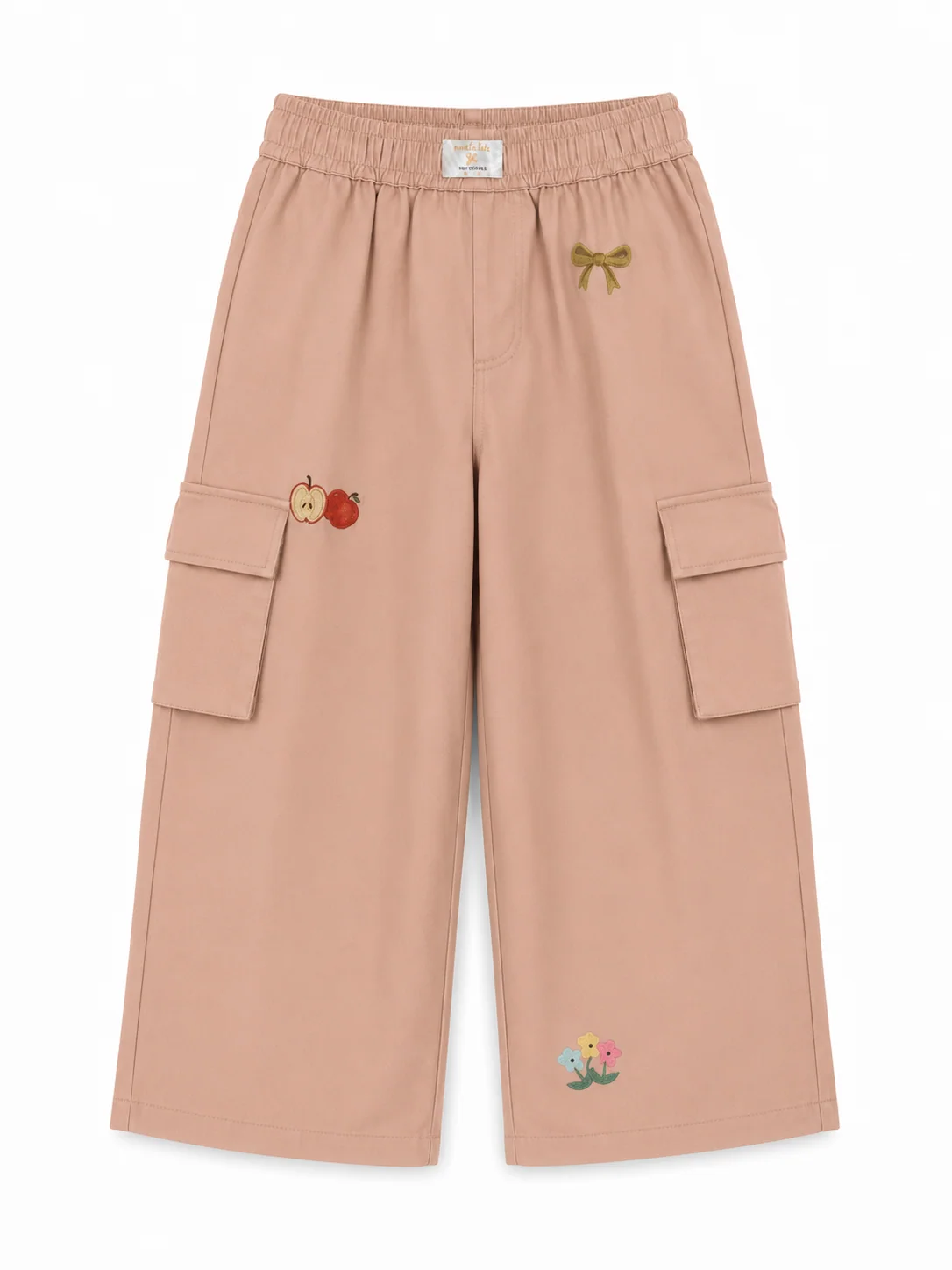 Tiny Stories Gabardin Kargo Bol Paça Pantolon - Somon
