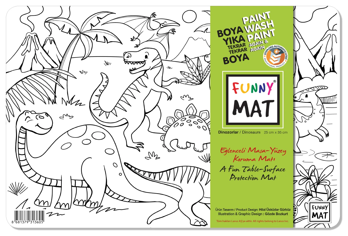 Funny Mat Small Series Dinazor 25X35CM