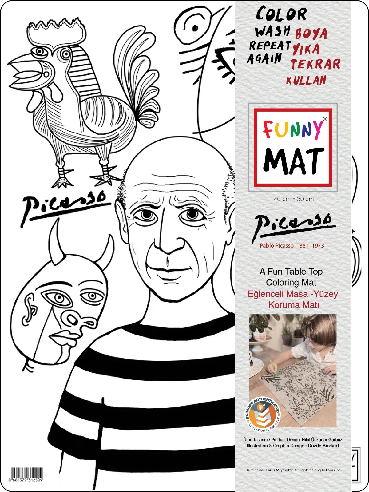 Funny Mat Artist Collection Picasso 30X40CM