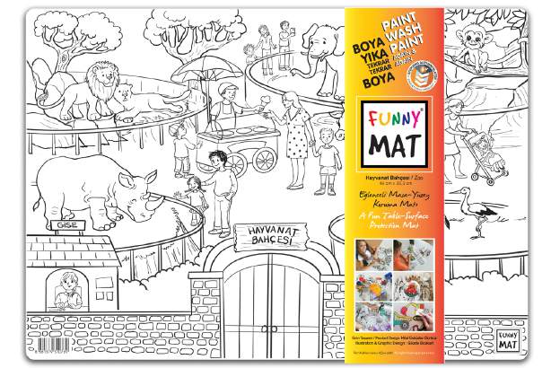 Funny Mat Hayvanat Bahçesi 48 x 33.5 cm