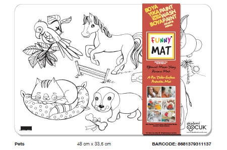 Funny Mat Evcil Hayvanlar 48 x 33.5 cm