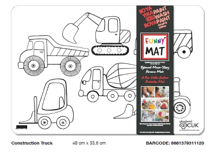 Funny Mat İş Makineleri 48 x 33.5 cm
