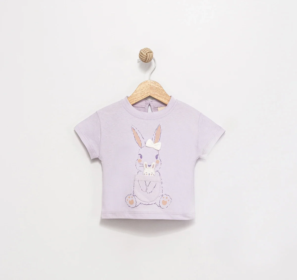 Baby Cute Rabbit T-Shirt Lila 1388-1