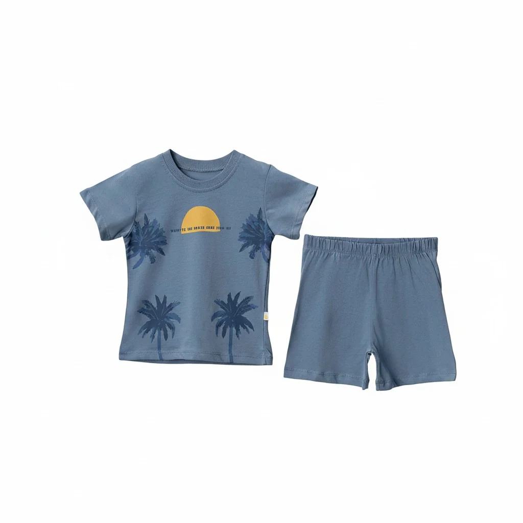 Palmiye Güneşli Şort Takım Daily Wear