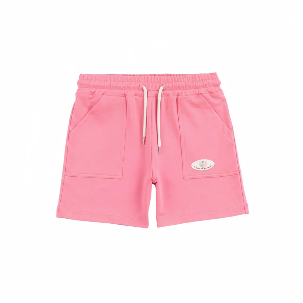 Cotton Şort Cep Detaylı Pembe