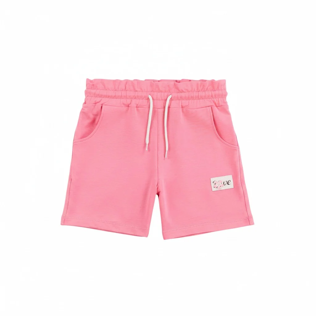 Beli Fırfırlı Mini Şort Pembe