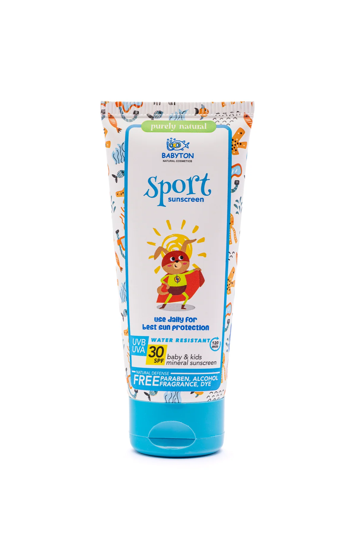 Bebek ve Çocuklar İçin Suya Dayanıklı Güneş Koruyucu Krem 100 ML