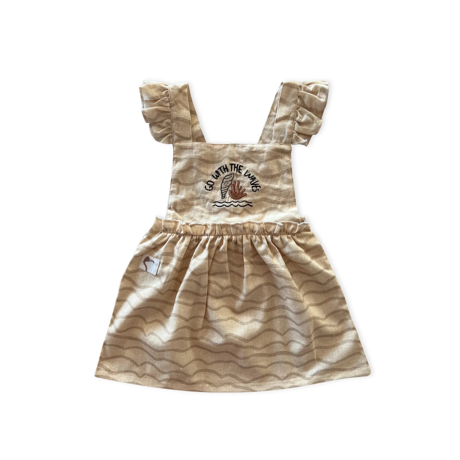 Auntie Me Marzipan Waves Çocuk Elbisesi 2-3 Yaş