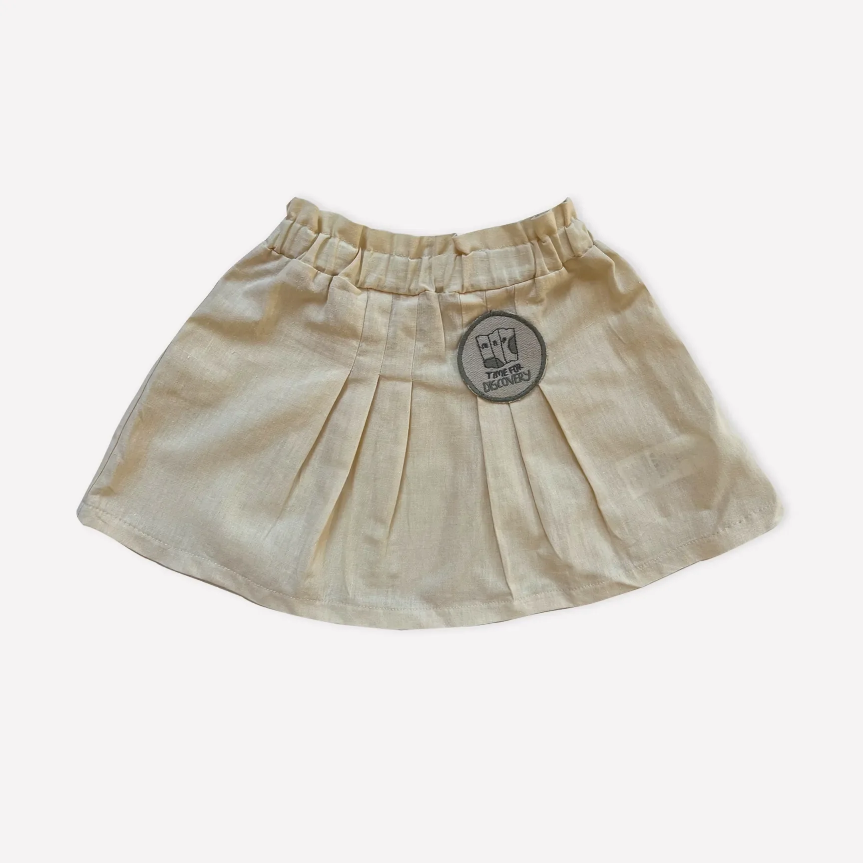 Organic Shortbread Map Pleated Skirt