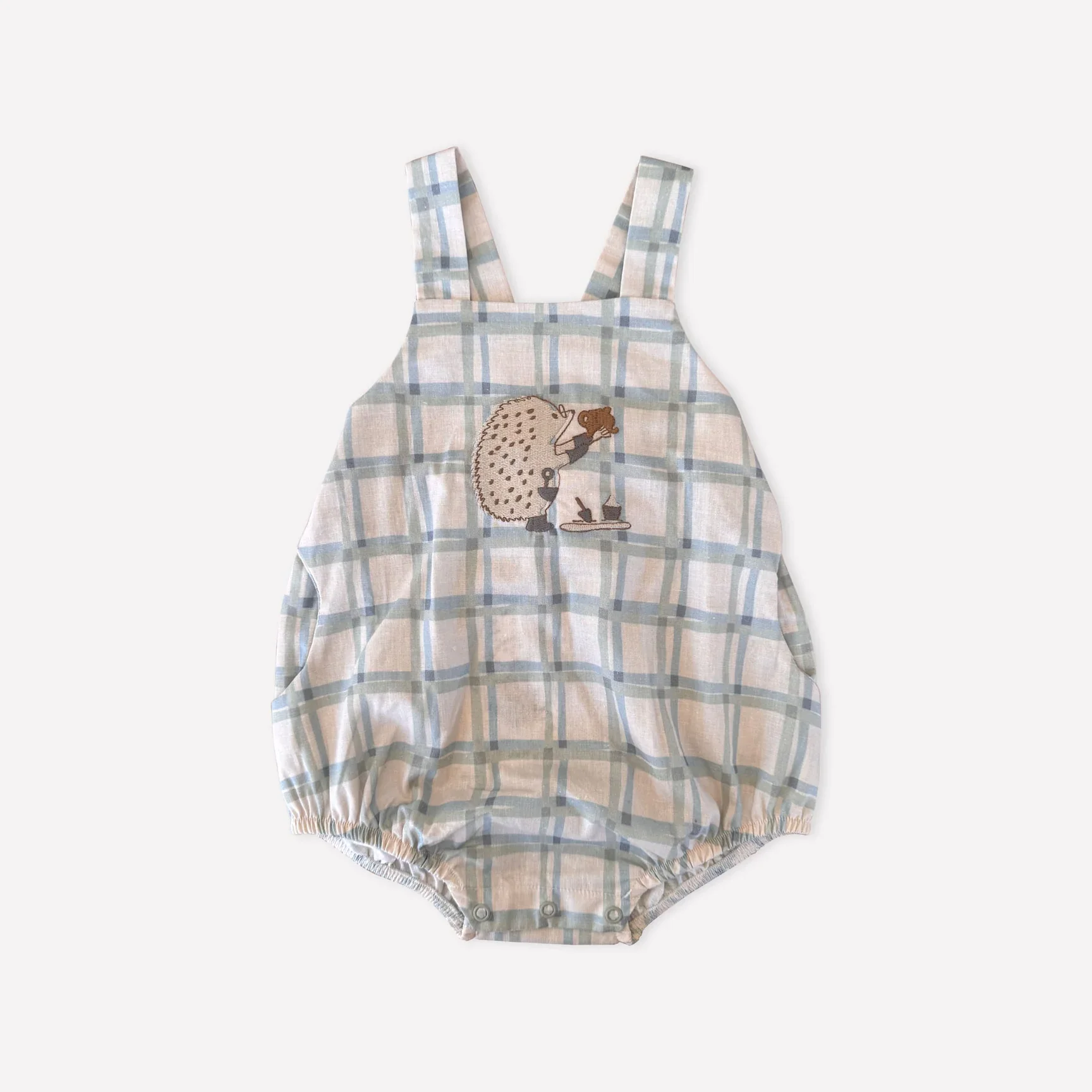Organic Checked Hedgehog Balon Tulum