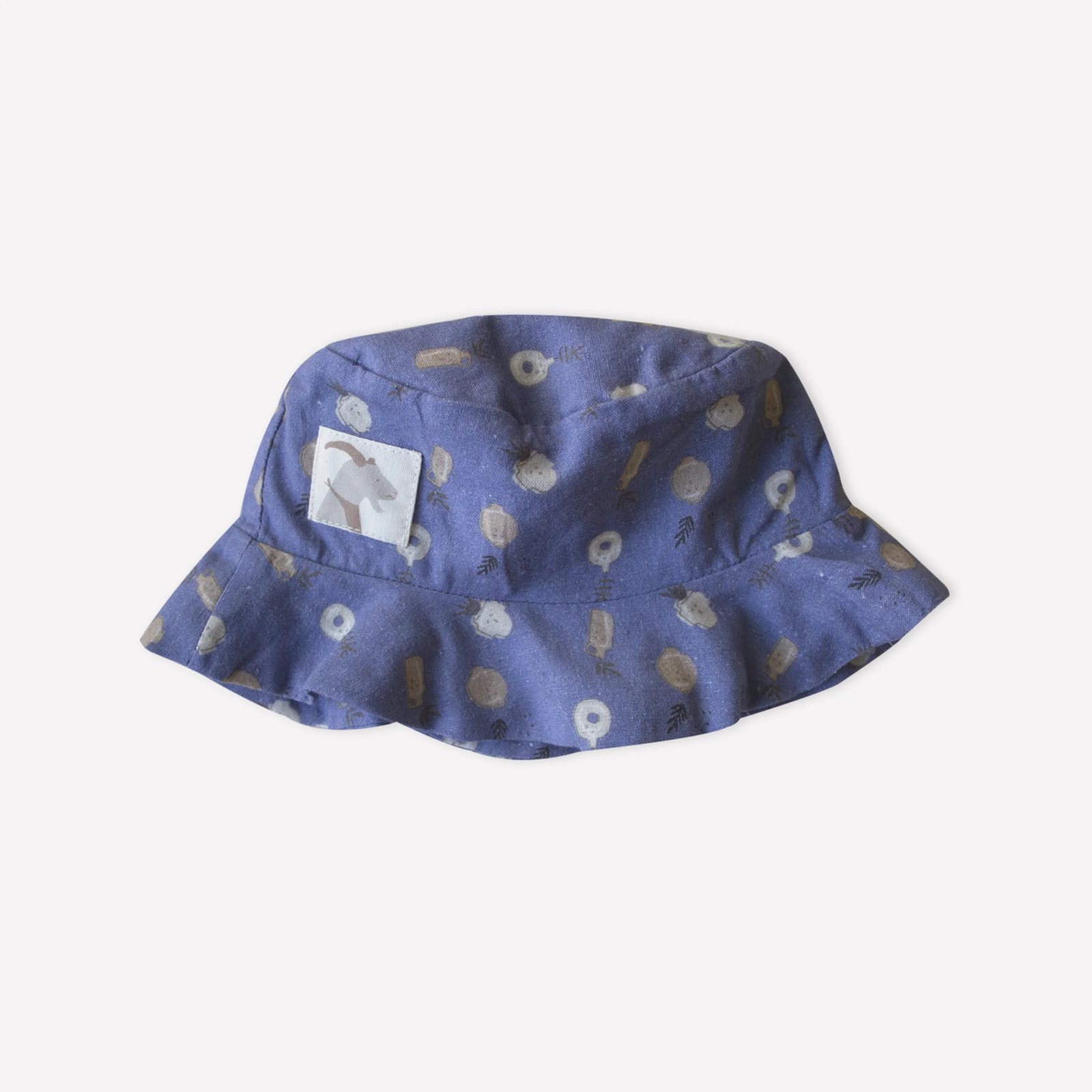 Double Sided Blue Ice Plant Ceramics Woven Sun Hat